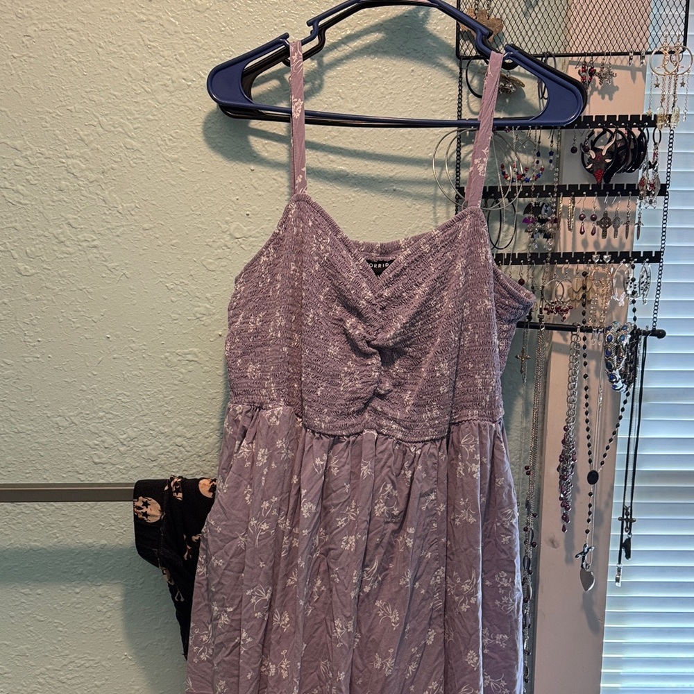 Torrid Purple Asymmetrical Dress